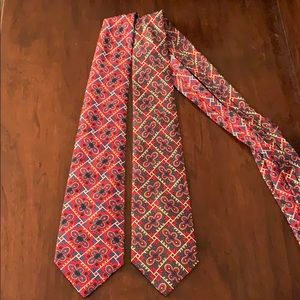 Lot of 2 - Vintage Harrods All Silk Ties